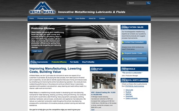 ITW Metal Mates Portal Screenshot